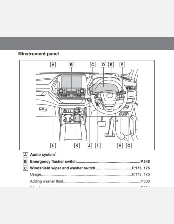 toyota kluger 2020-2021 owners manual rhd